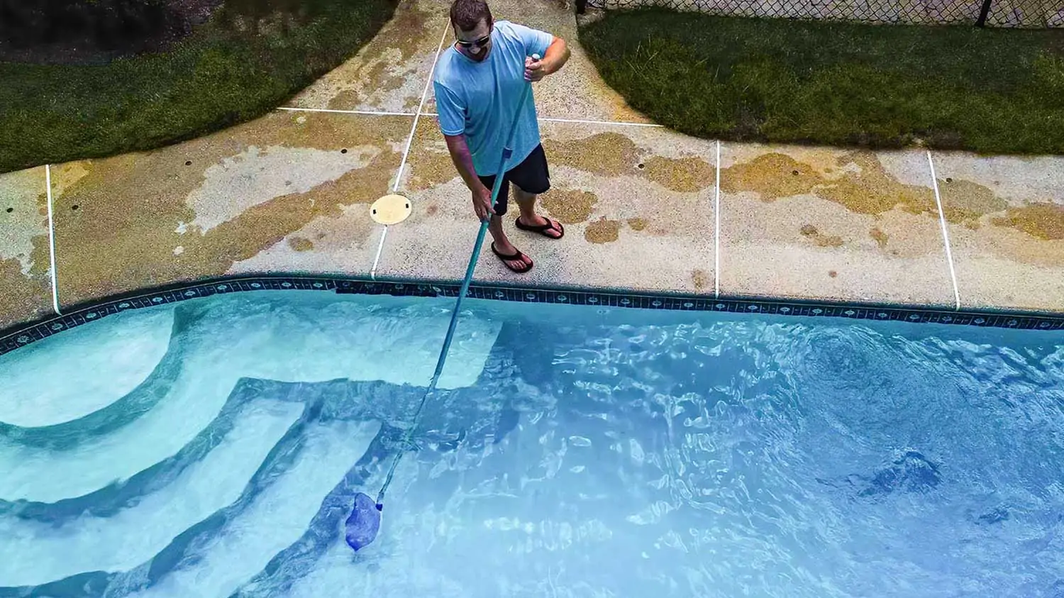 Pool ohne Wassersauger reinigen